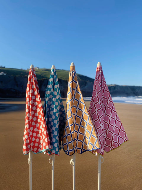 Geometric beach umbrella