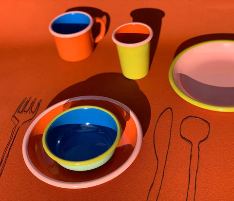Enamel plate - Colorama