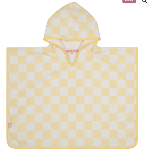Kids towelling poncho
