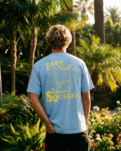 Lemon Squeezy T-Shirt - Light Blue