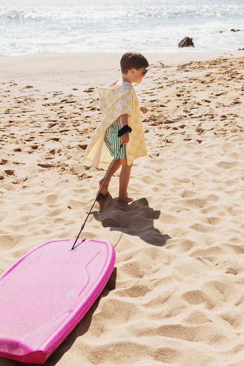 Kids towelling poncho