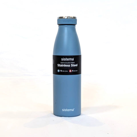 Steel vacuum flask