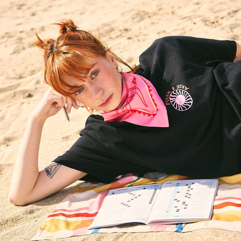 Satin bandana - The Summer Pink
