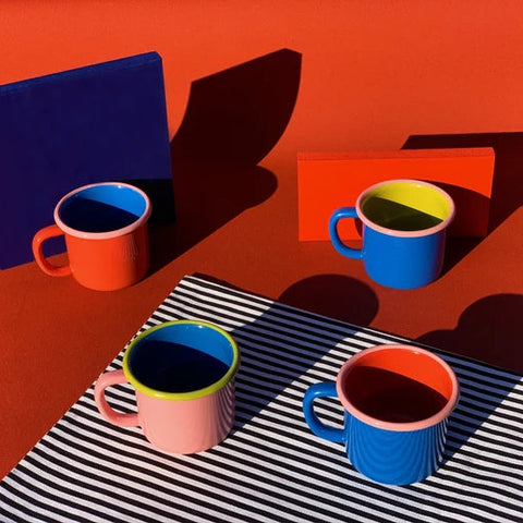 Enamel colorama mug
