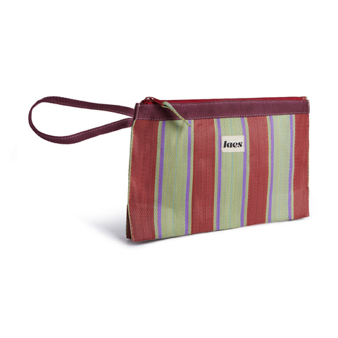 Lined beach pouch
