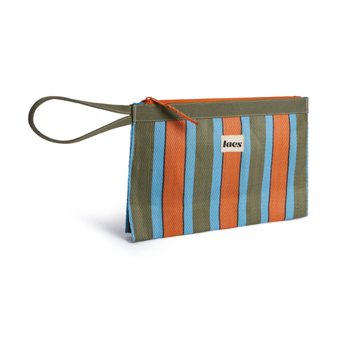 Lined beach pouch