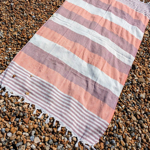 Striped Turkish beach towel