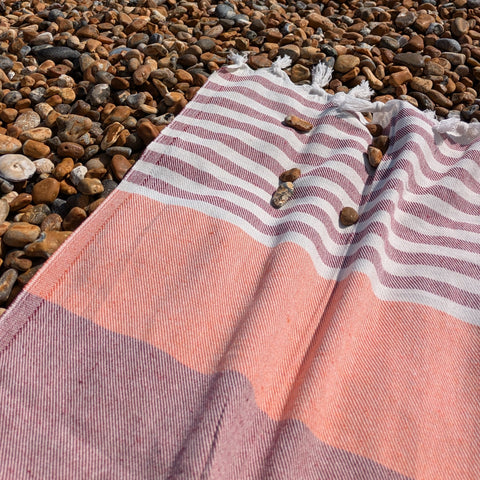 Striped Turkish beach towel