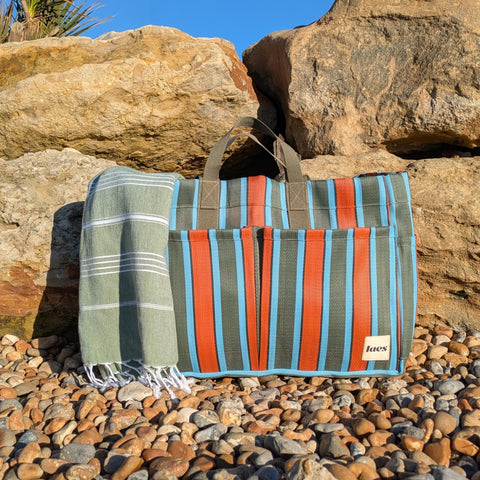 Beach bag and towel set