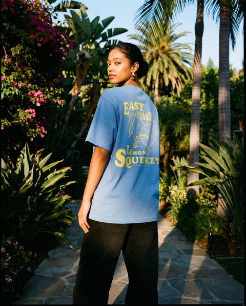 Lemon Squeezy T-Shirt - Light Blue